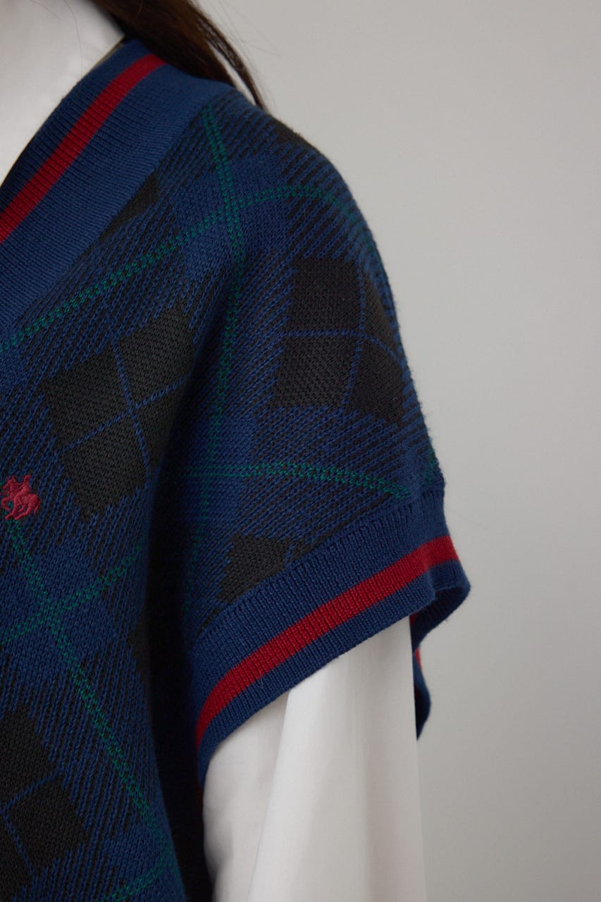 AZUL BY MOUSSY | 【POLO BCS×AZUL】チェック柄ニットベスト