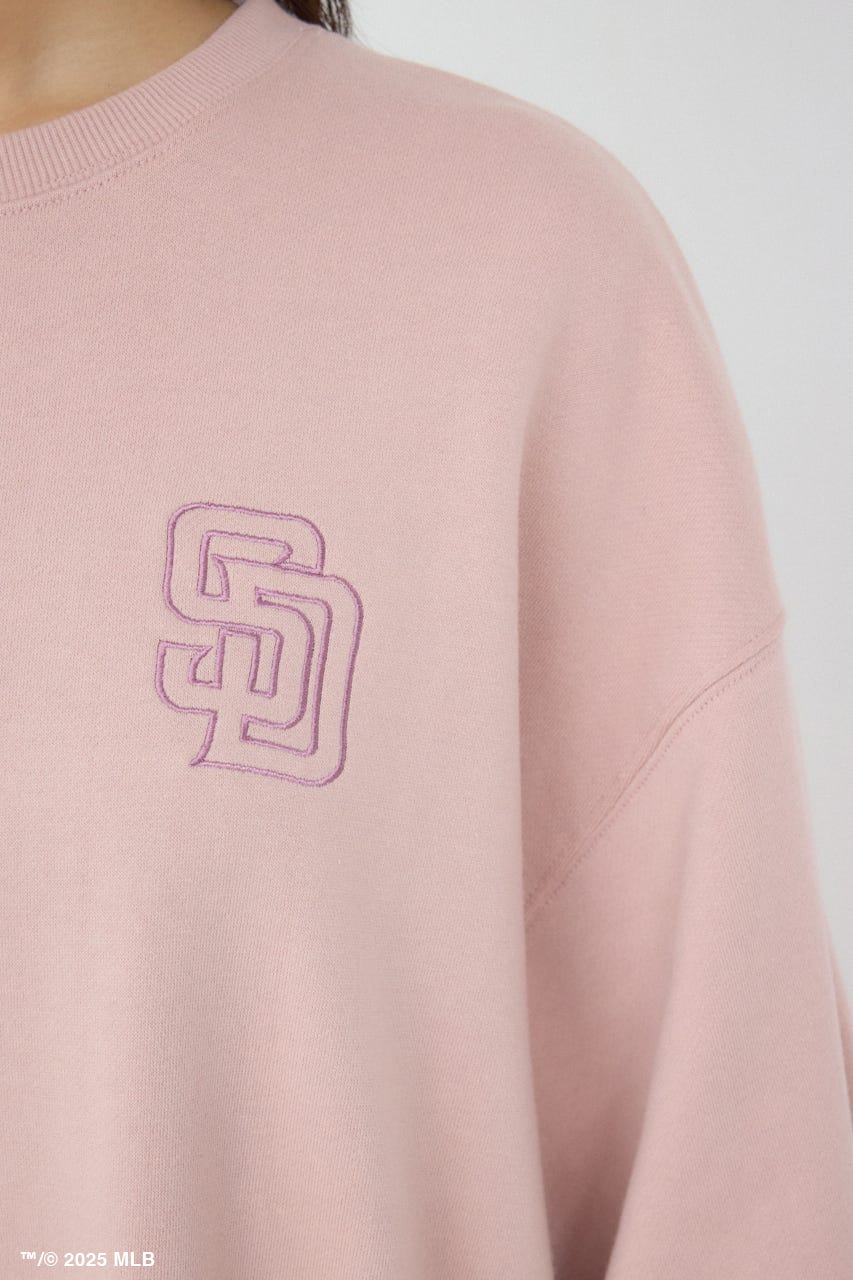 【MLB】AZUL エンボスロゴスウェット PNK FREE