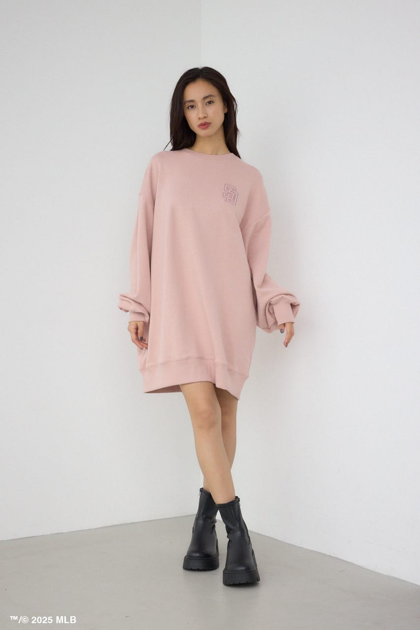 【MLB】AZUL エンボスロゴスウェット PNK FREE