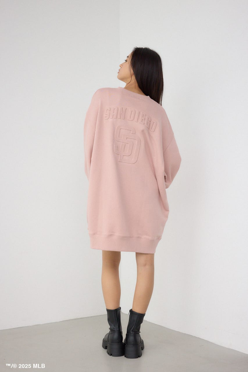 【MLB】AZUL エンボスロゴスウェット PNK FREE