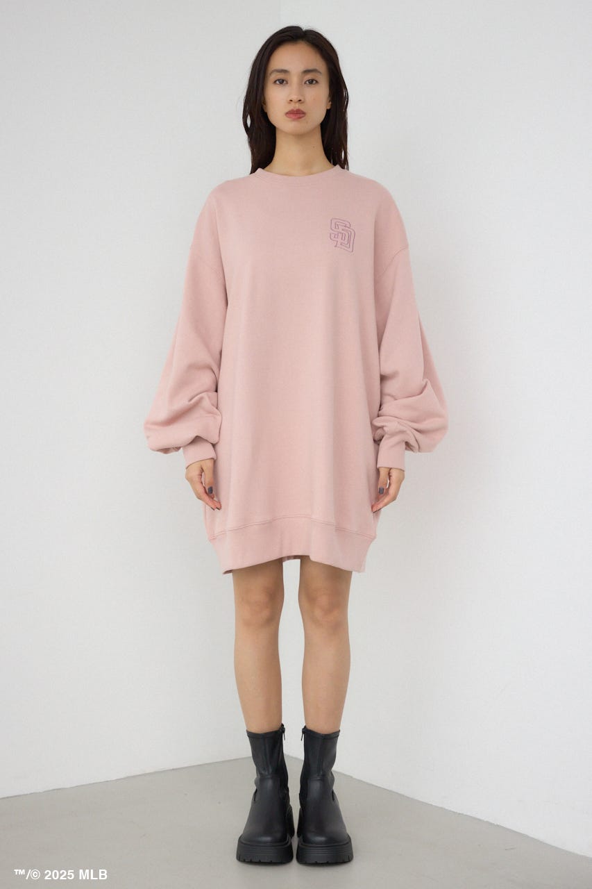 【MLB】AZUL エンボスロゴスウェット PNK FREE