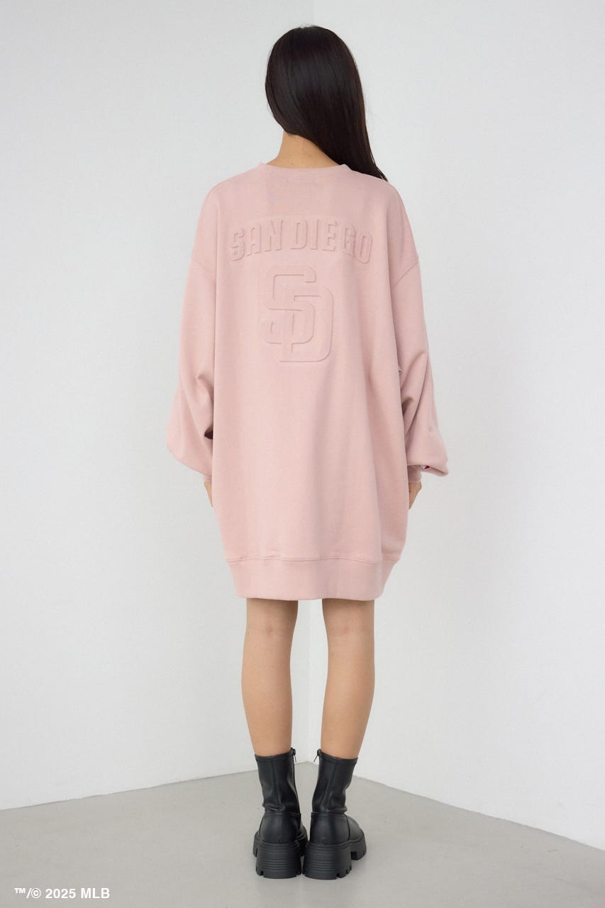 【MLB】AZUL エンボスロゴスウェット PNK FREE