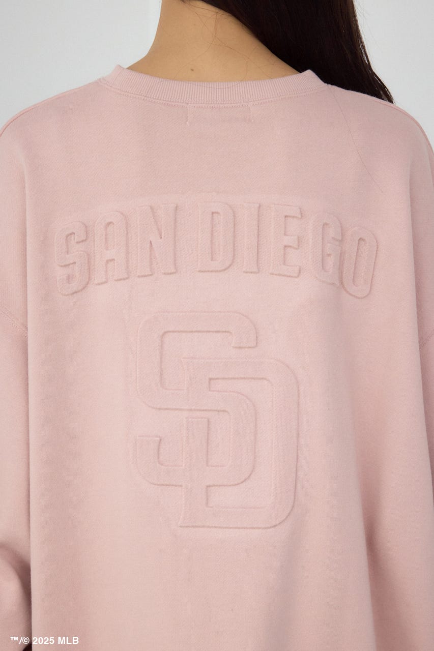 【MLB】AZUL エンボスロゴスウェット PNK FREE