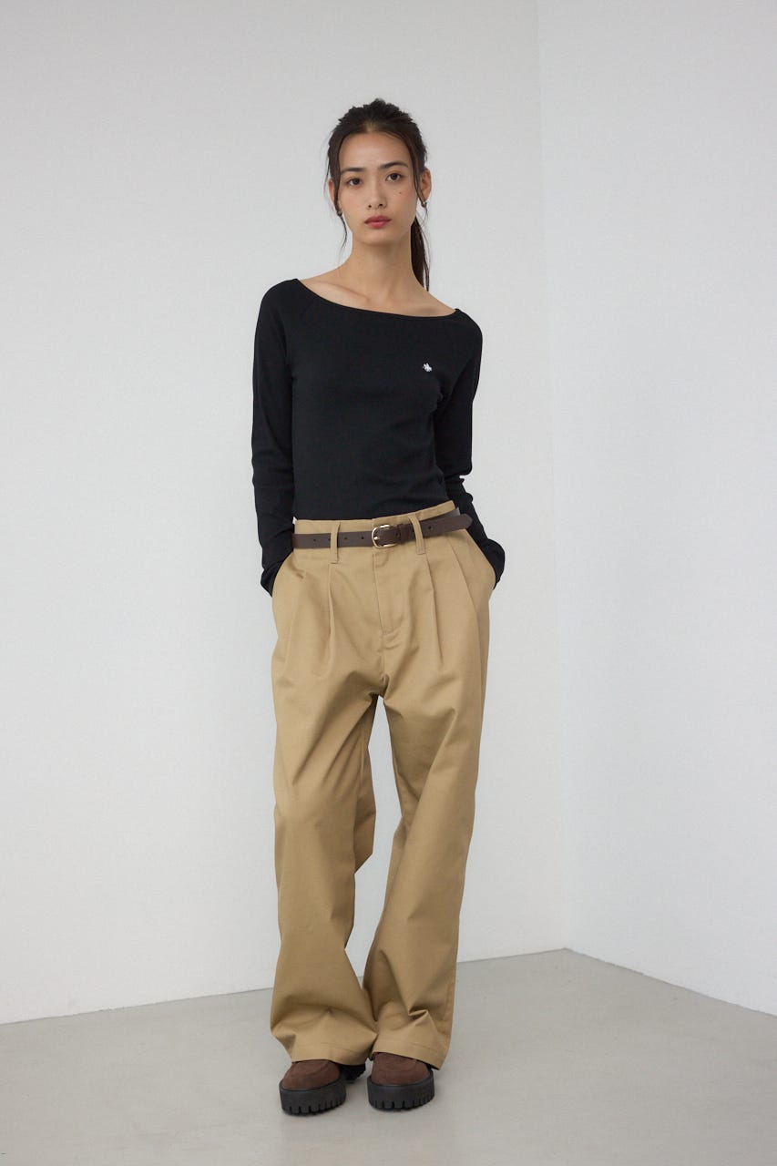 AZUL BY MOUSSY | 【POLO BCS×AZUL】2WAYリブトップス (Tシャツ
