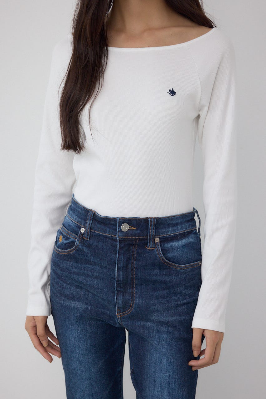 AZUL BY MOUSSY | 【POLO BCS×AZUL】2WAYリブトップス (Tシャツ