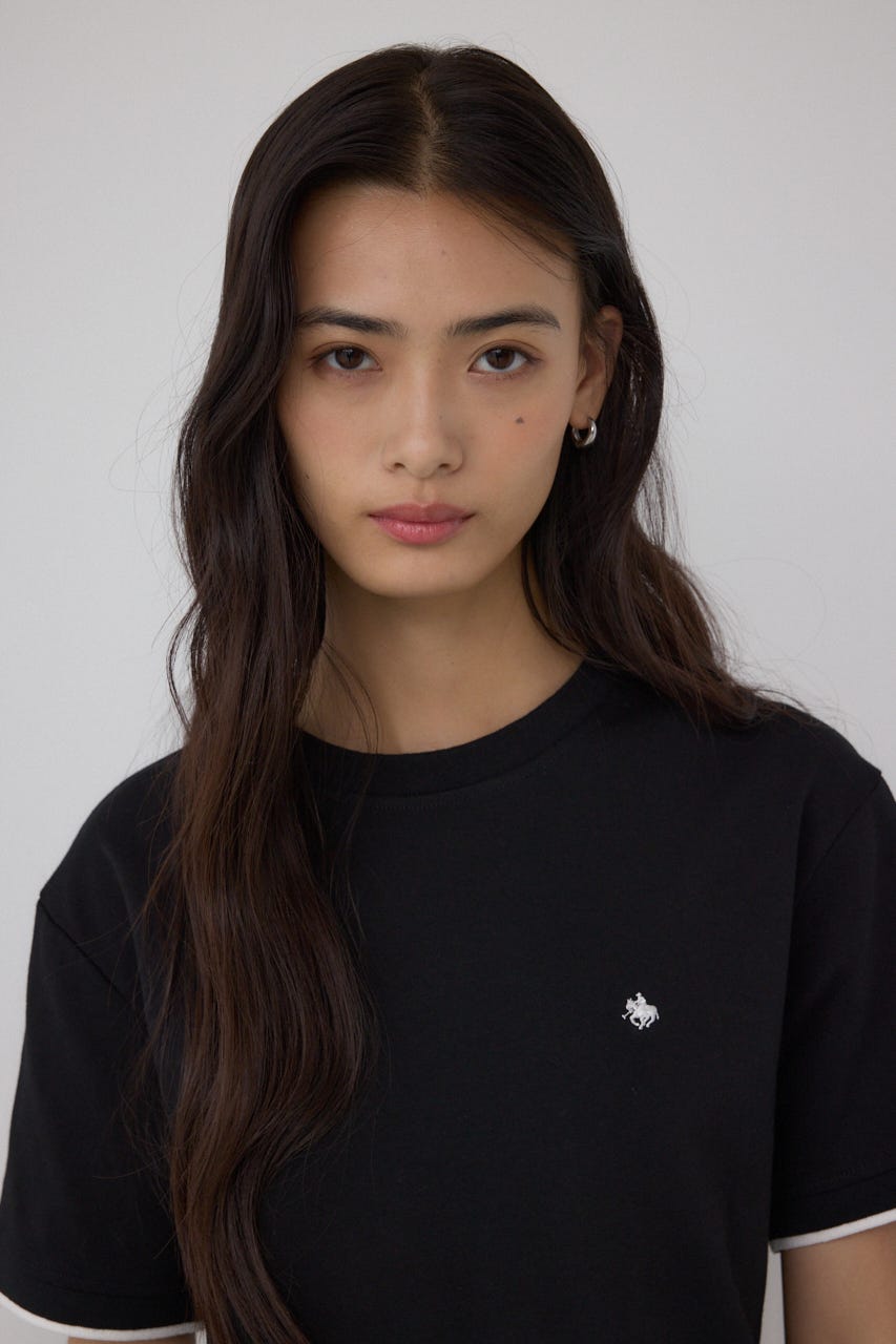 【POLO BCS×AZUL】リンガーTシャツ BLK FREE