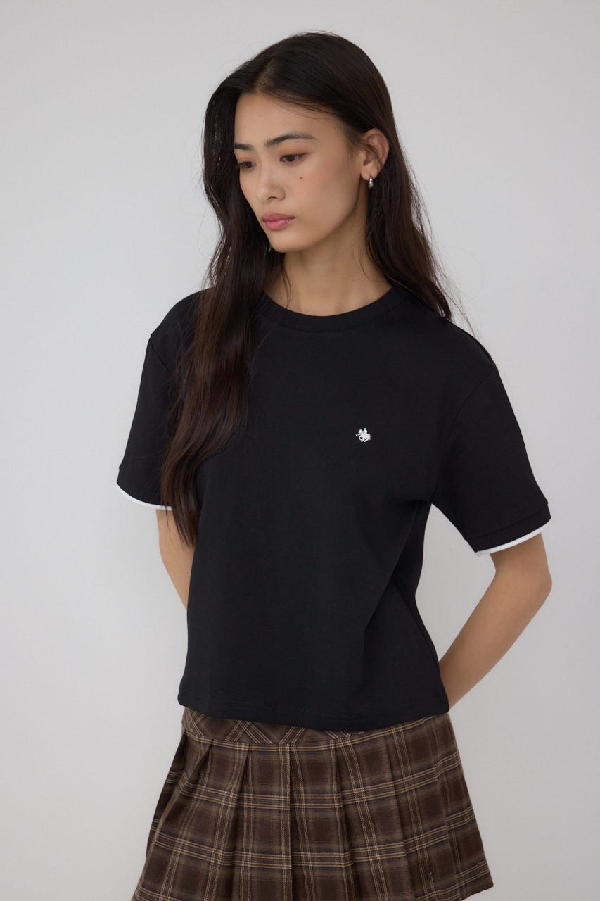 【POLO BCS×AZUL】リンガーTシャツ BLK FREE