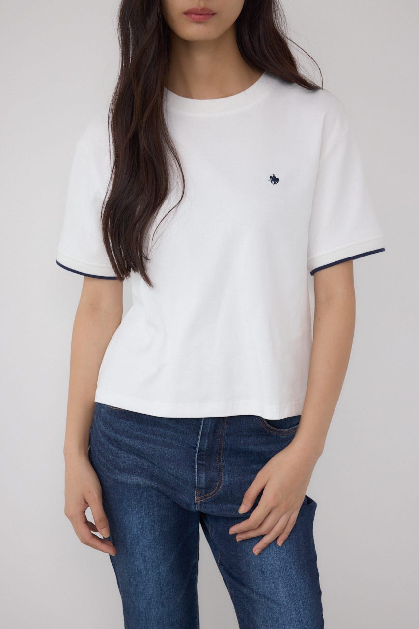 【POLO BCS×AZUL】リンガーTシャツ WHT FREE