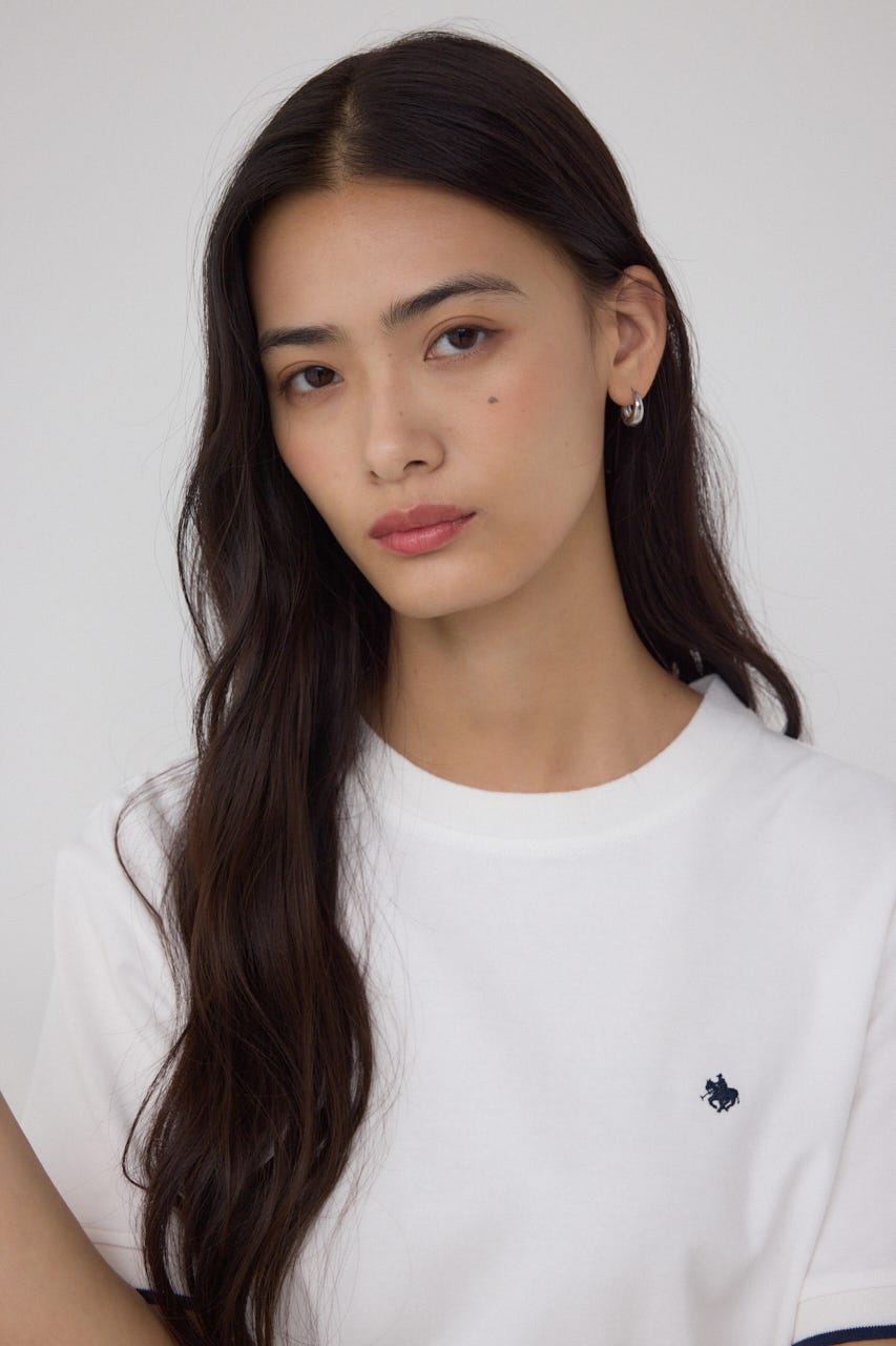 【POLO BCS×AZUL】リンガーTシャツ WHT FREE