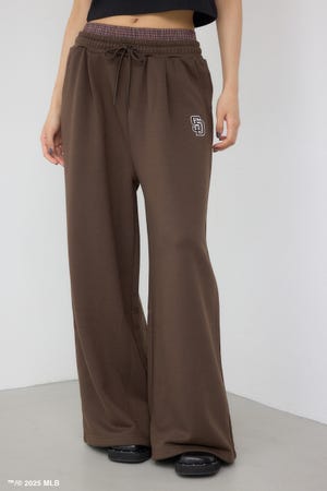 【MLB】AZUL ダブルウエストスウェットパンツ