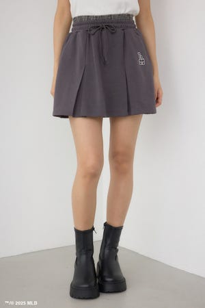 【MLB】AZUL ダブルウエストプリーツミニスカート