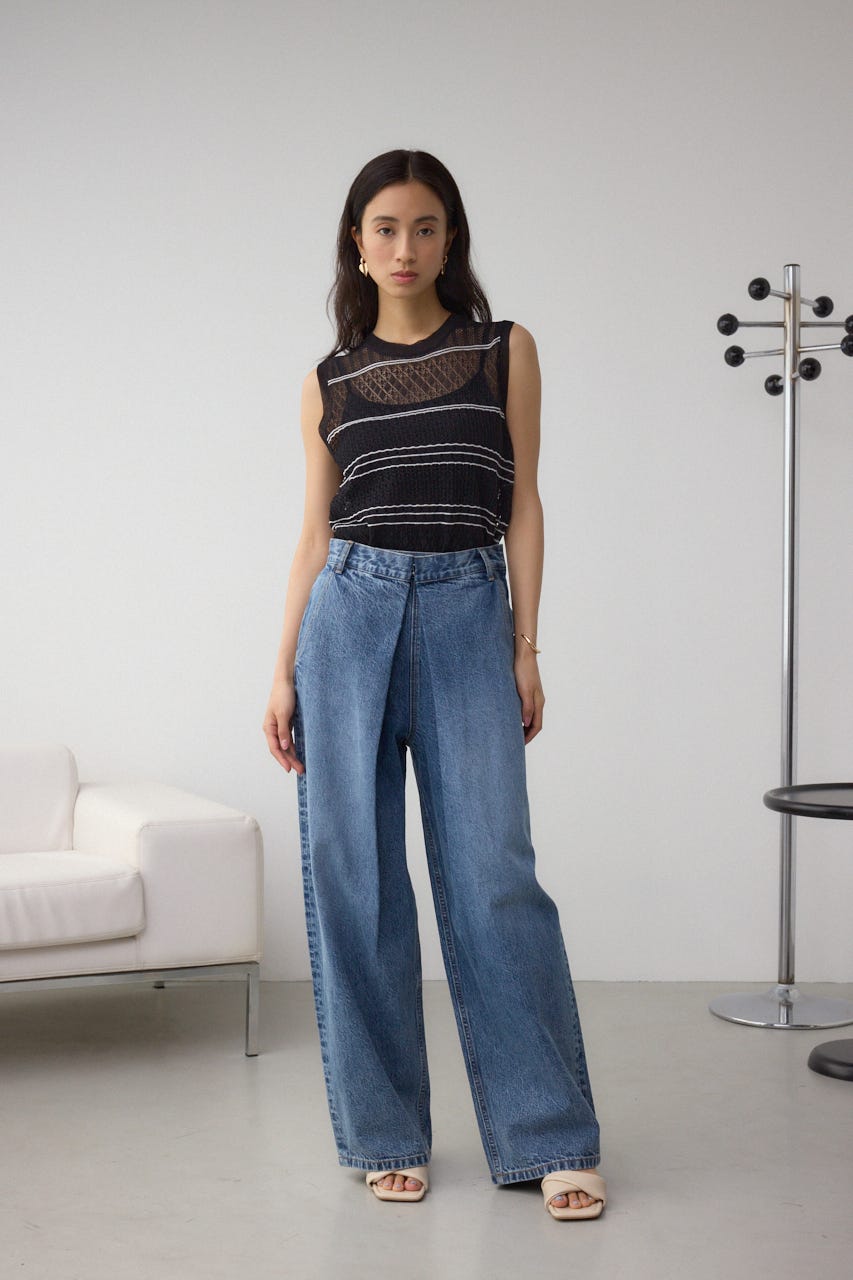 AZUL BY MOUSSY | AZUL DENIM フロントタックワイドデニム