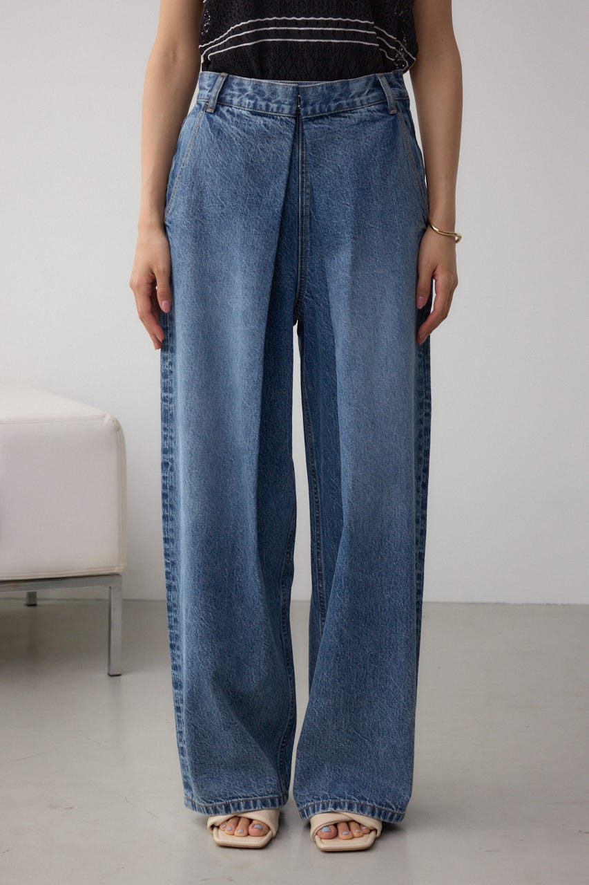 AZUL BY MOUSSY | AZUL DENIM フロントタックワイドデニム