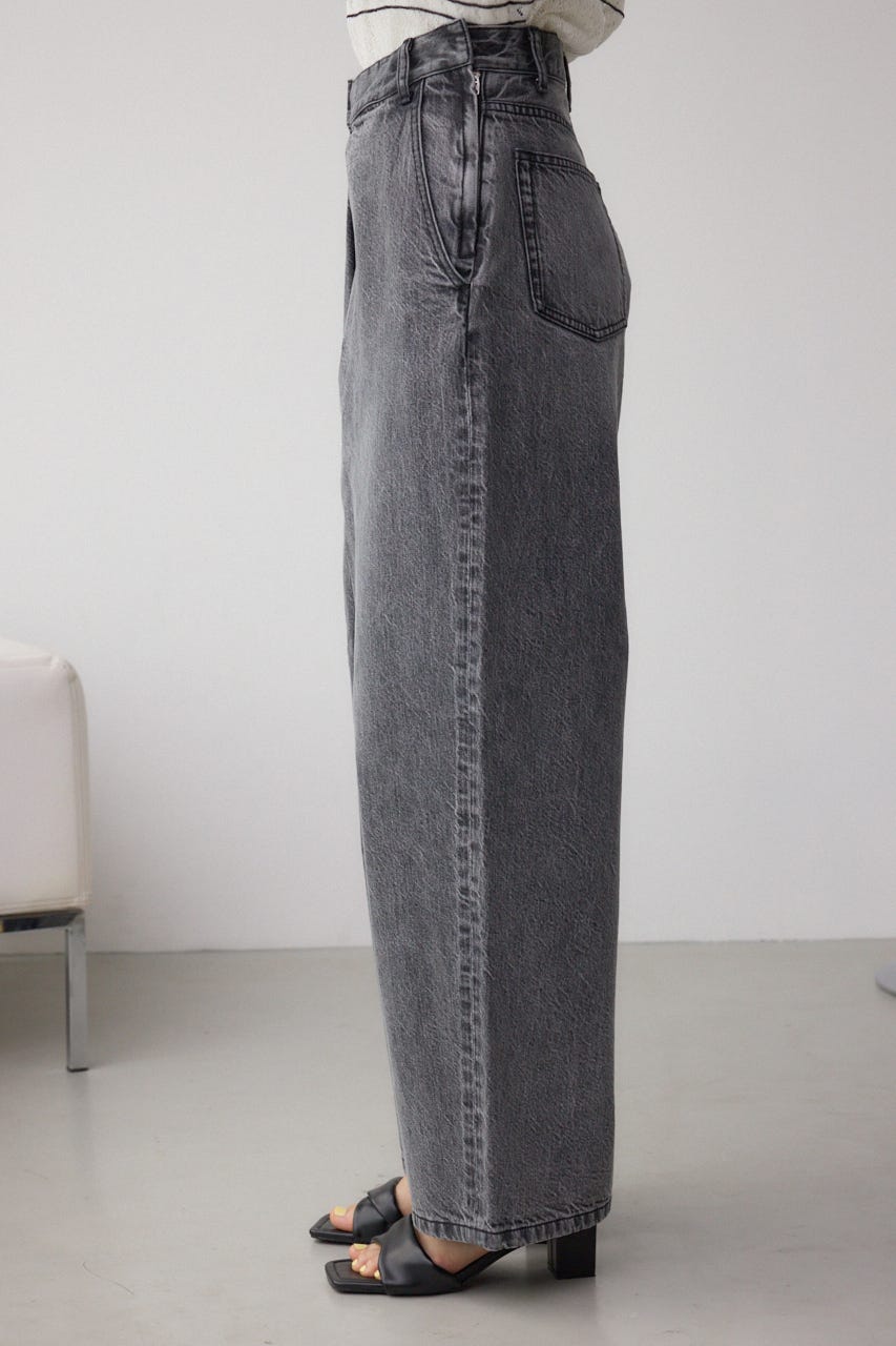 人気　AZUL by MOUSSY ワイドデニム　L AZUL BY MOUSSY | AZUL DENIM フロントタックワイドデニム