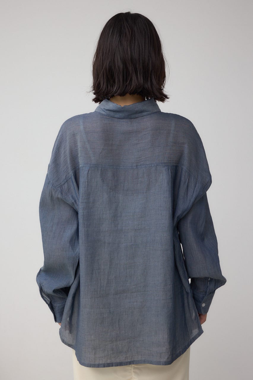 AZUL BY MOUSSY | シアーデニムシャツ (シャツ・ブラウス