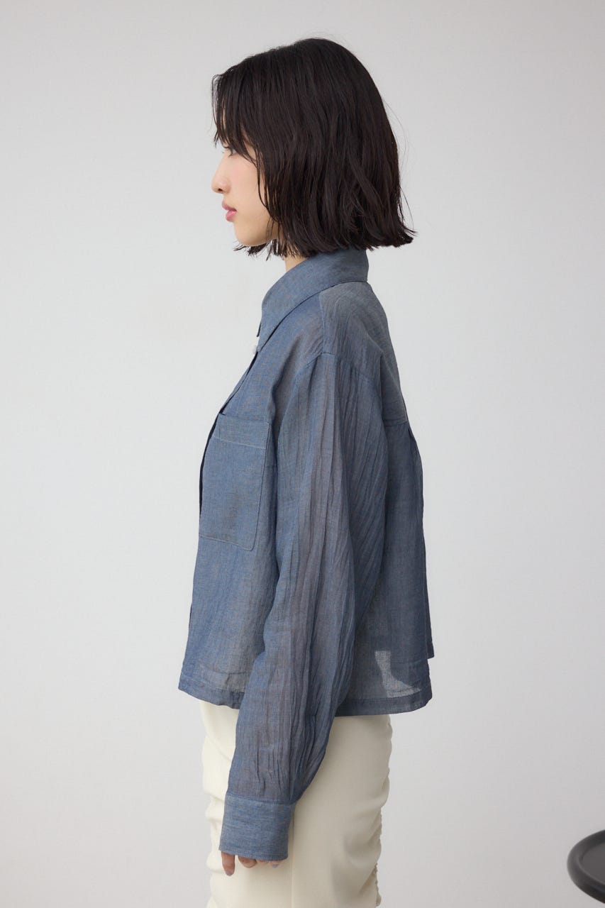 AZUL BY MOUSSY | シアーデニムシャツ (シャツ・ブラウス