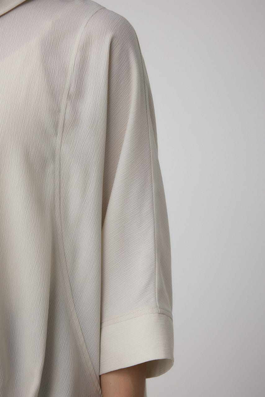 楊柳タックヘムコクーンシャツ IVOY FREE