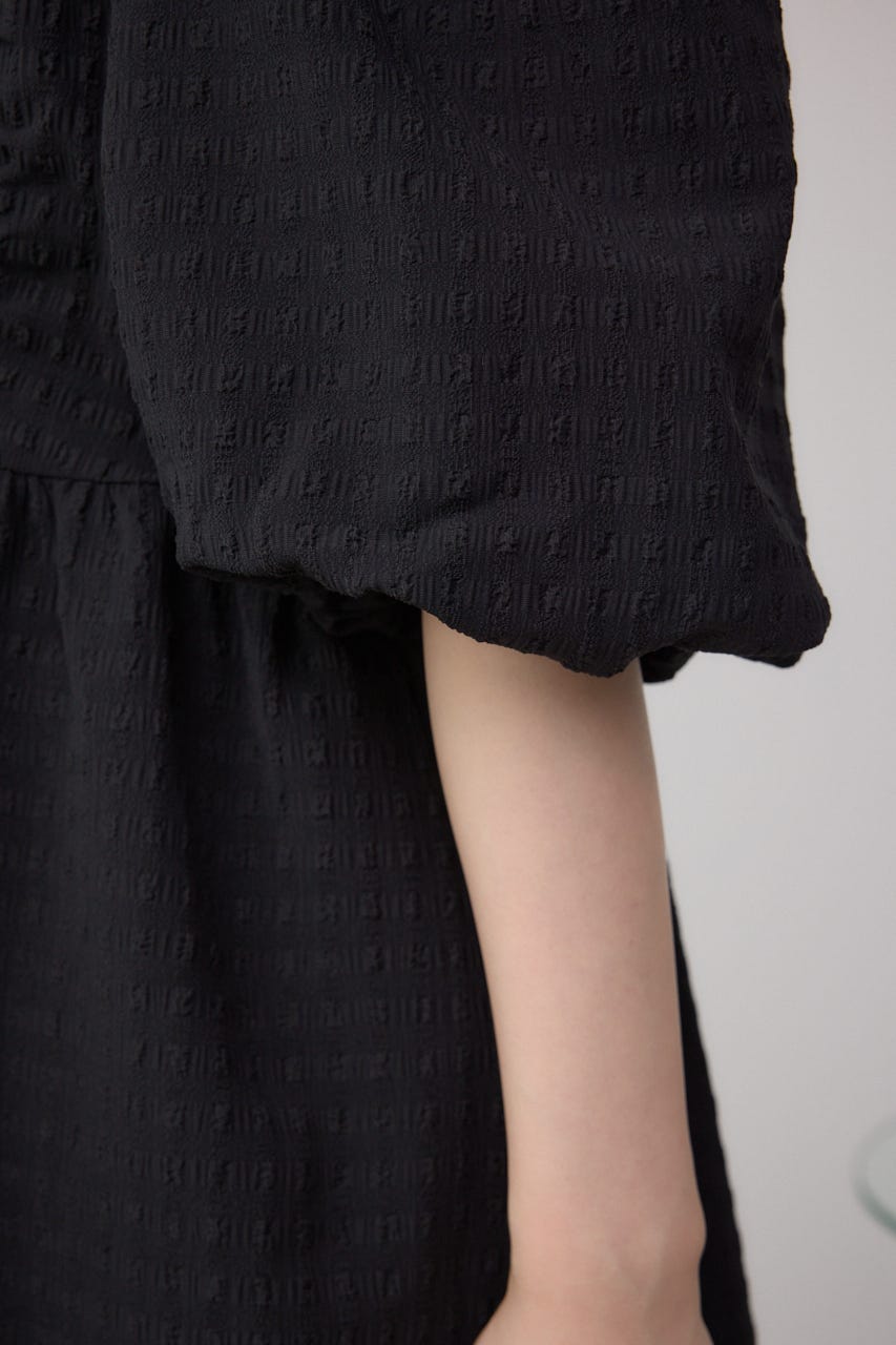 2WAYペプラムギャザーブラウス BLK FREE