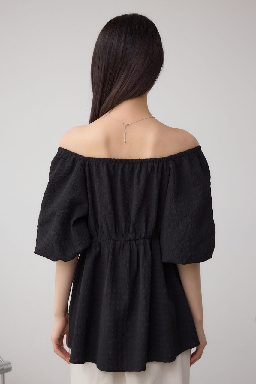 AZUL BY MOUSSY | 2WAYペプラムギャザーブラウス (シャツ