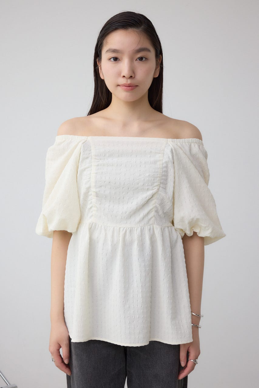 ブラウス シャツ ２ＷＡＹギャザーペプラムブラウス / 1215210800 レディース 前後2wayブラウス ペプラム ギャザー シャツ キレイめ 2025春夏