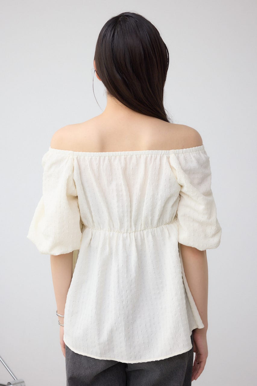 AZUL BY MOUSSY | 2WAYペプラムギャザーブラウス (シャツ