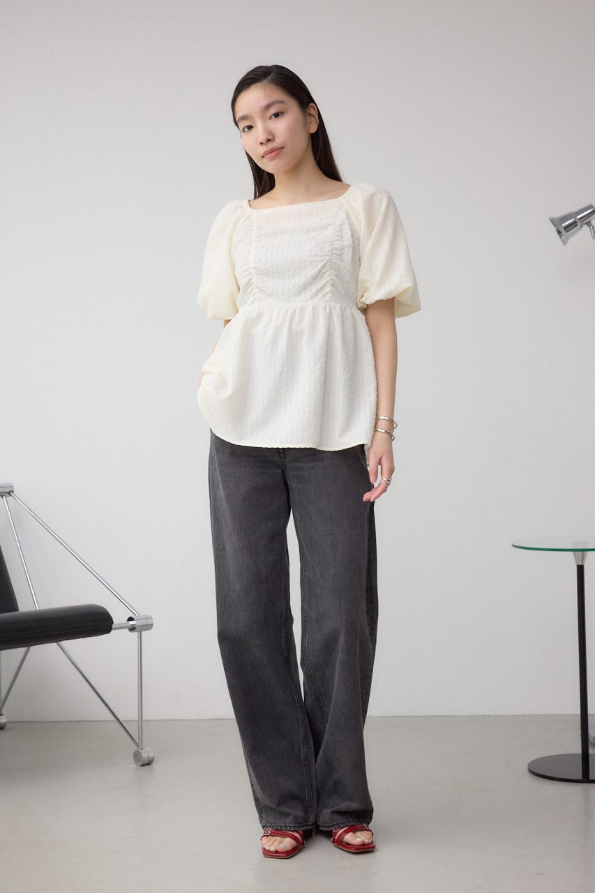 b.ブラウス同梱100円 ≪OUTLET≫ピンタックブラウス(オフホワイト): ALL｜Bleu Bleuet