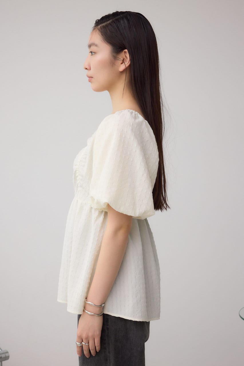 2WAYペプラムギャザーブラウス IVOY FREE