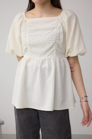 AZUL BY MOUSSY | 2WAYペプラムギャザーブラウス (シャツ