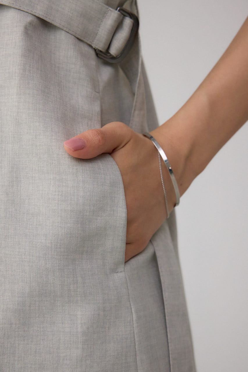 イージーケアリネンライクジレ GRY S