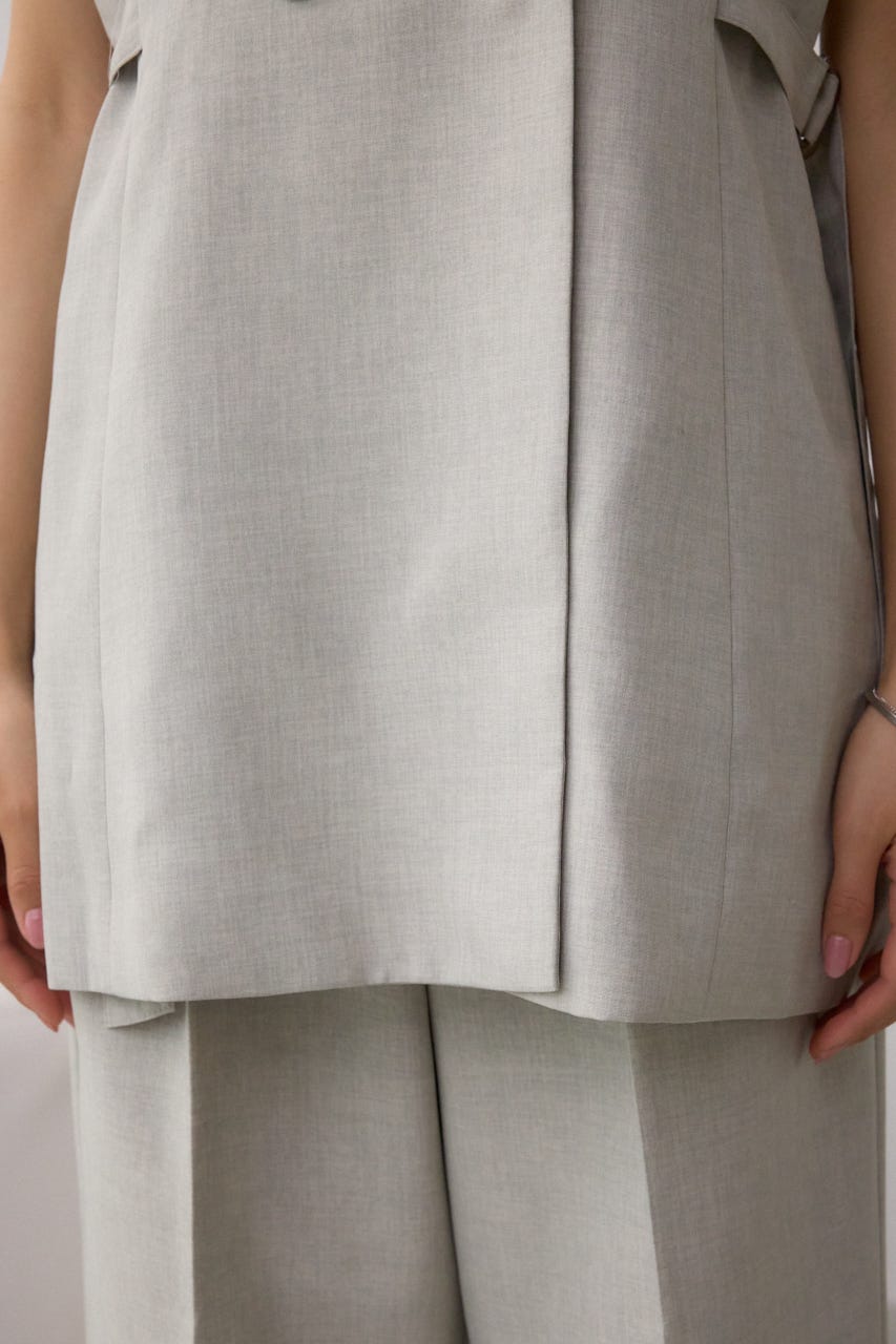 イージーケアリネンライクジレ GRY S