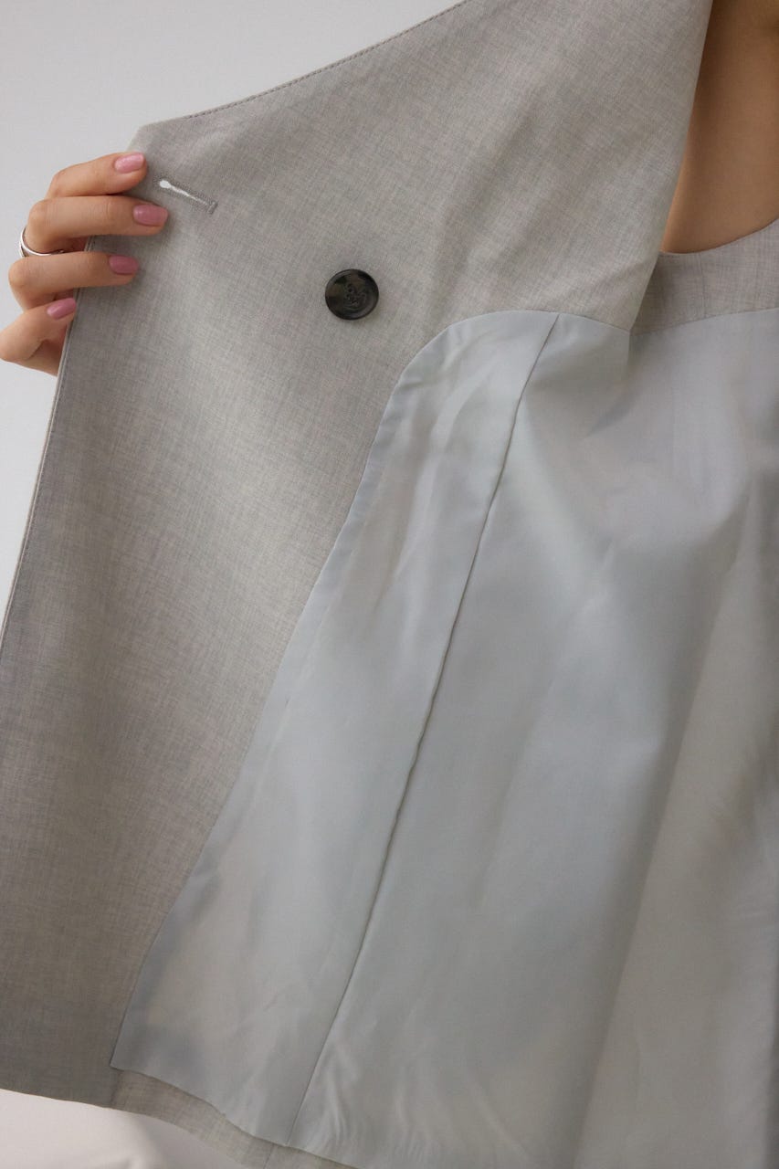 イージーケアリネンライクジレ GRY S