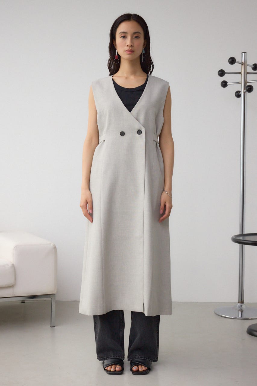 イージーケアリネンライクジレ GRY S