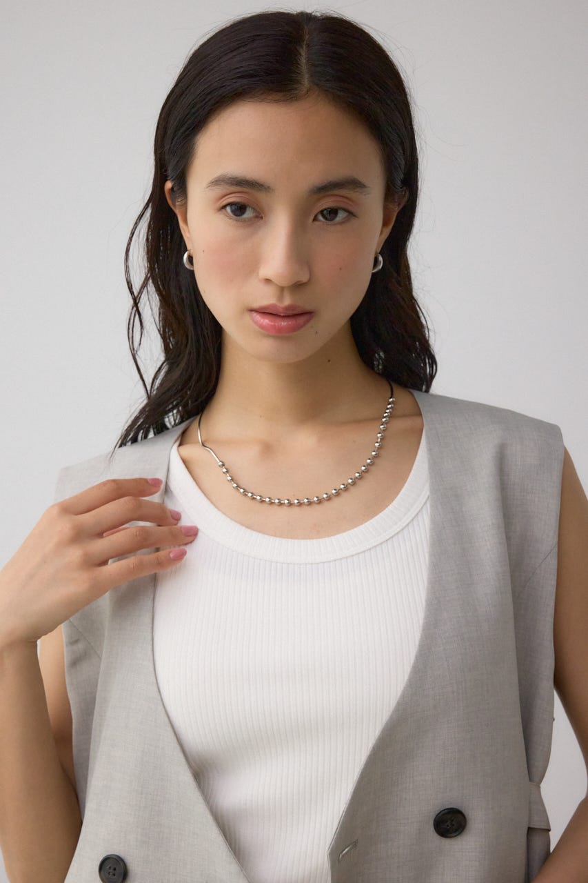 イージーケアリネンライクジレ GRY S