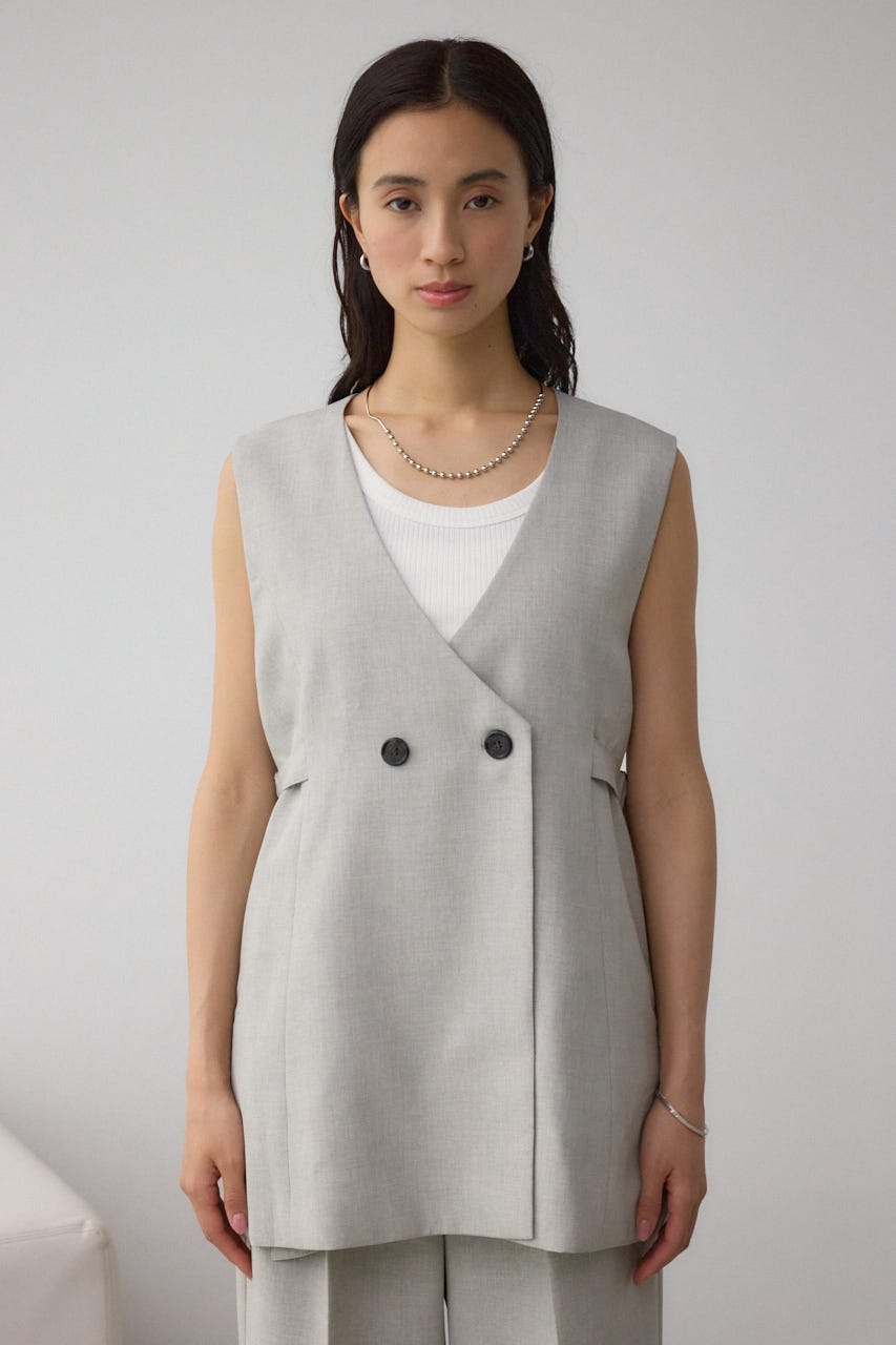 イージーケアリネンライクジレ GRY S