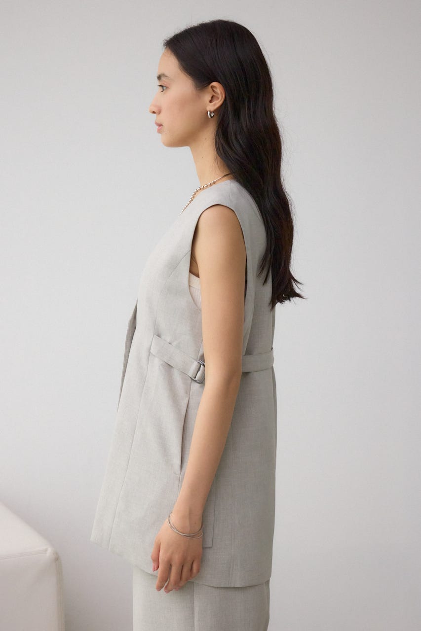 イージーケアリネンライクジレ GRY S