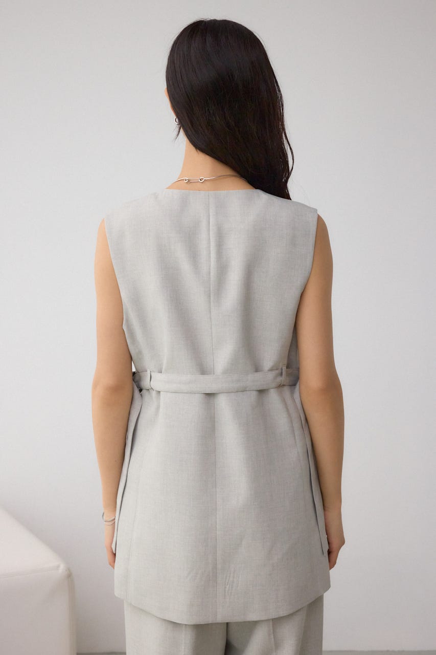 イージーケアリネンライクジレ GRY S