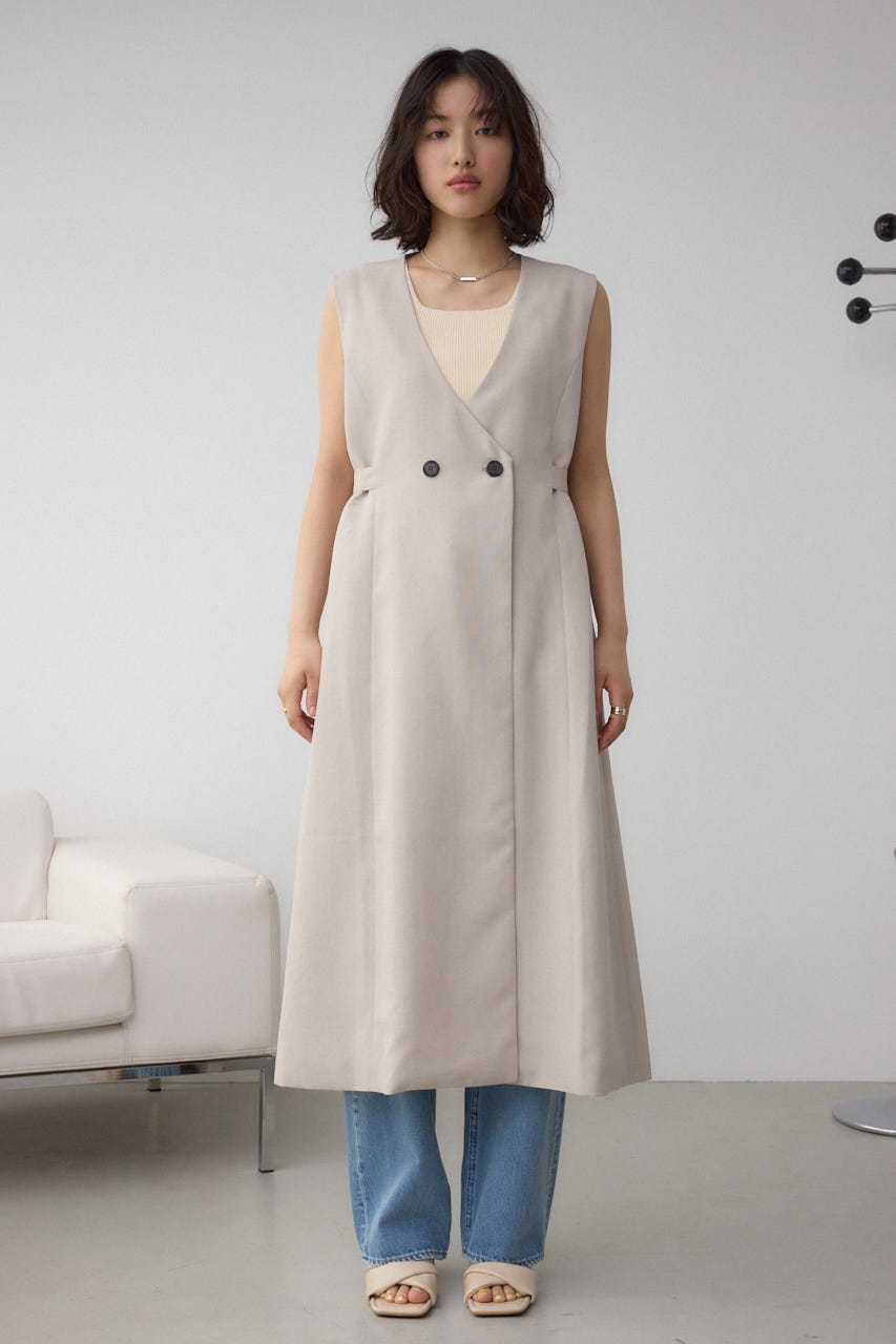 イージーケアリネンライクジレ L/BEG S