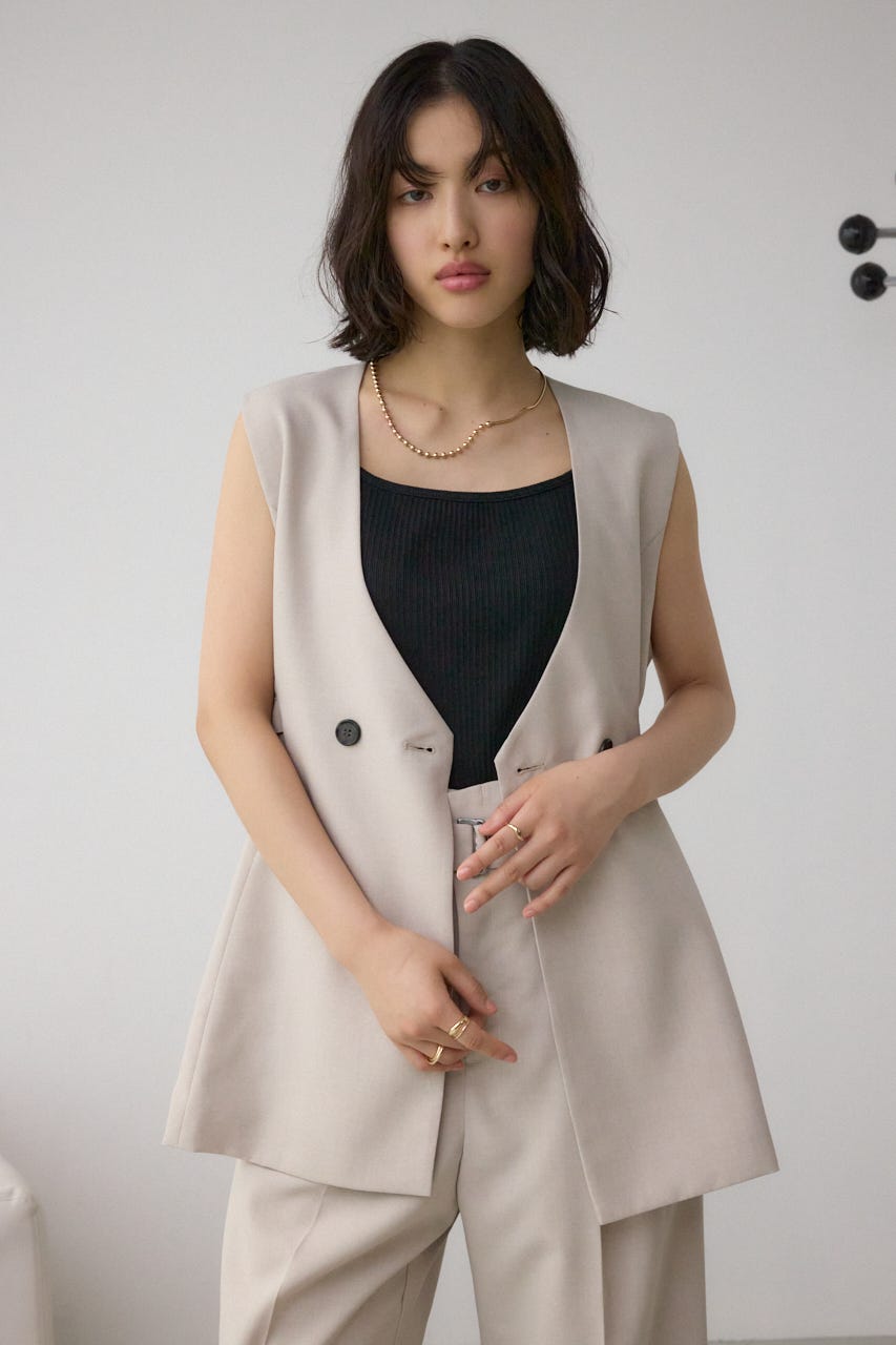 イージーケアリネンライクジレ L/BEG S