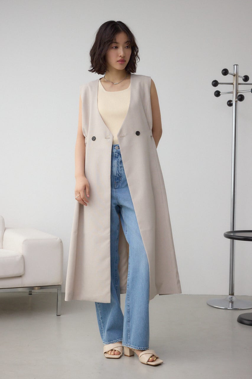 イージーケアリネンライクジレ L/BEG S