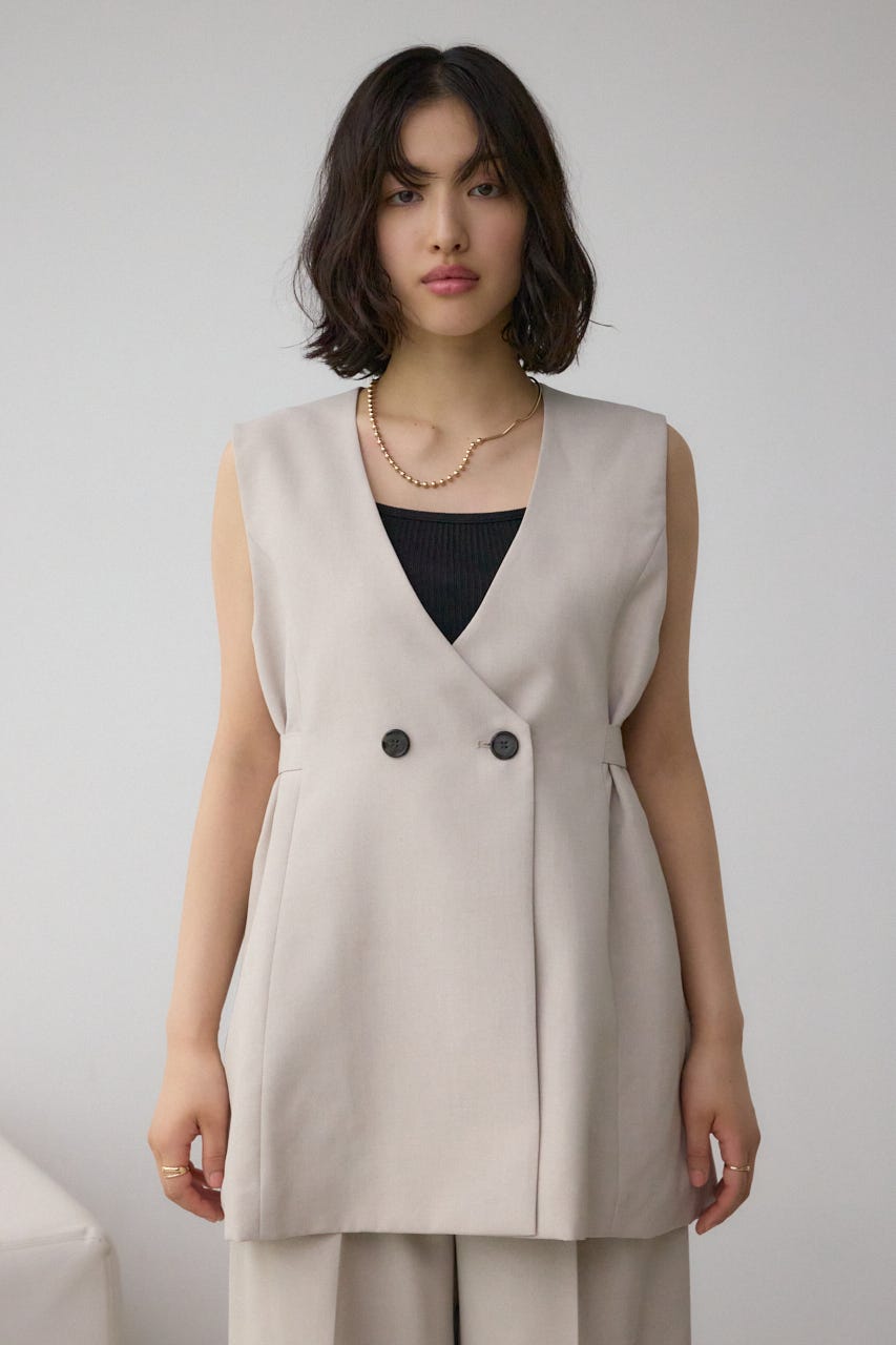 イージーケアリネンライクジレ L/BEG S