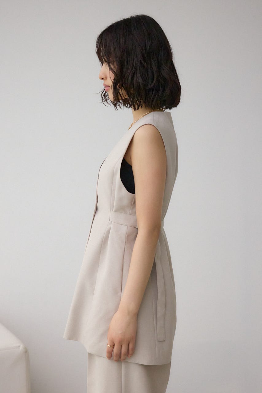 イージーケアリネンライクジレ L/BEG S