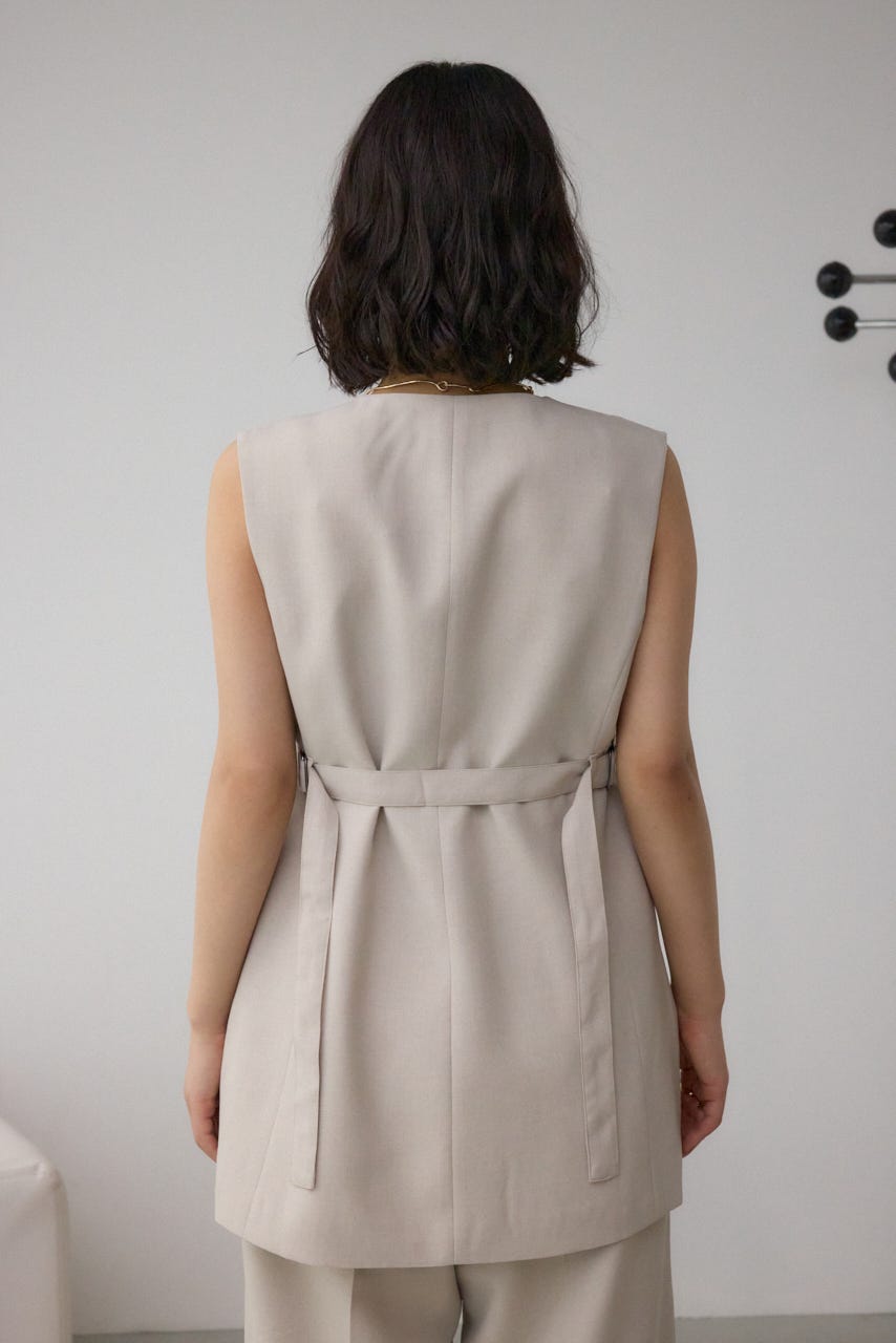 イージーケアリネンライクジレ L/BEG S