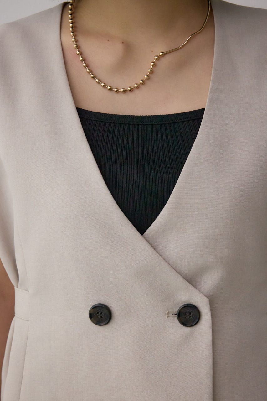 イージーケアリネンライクジレ L/BEG S