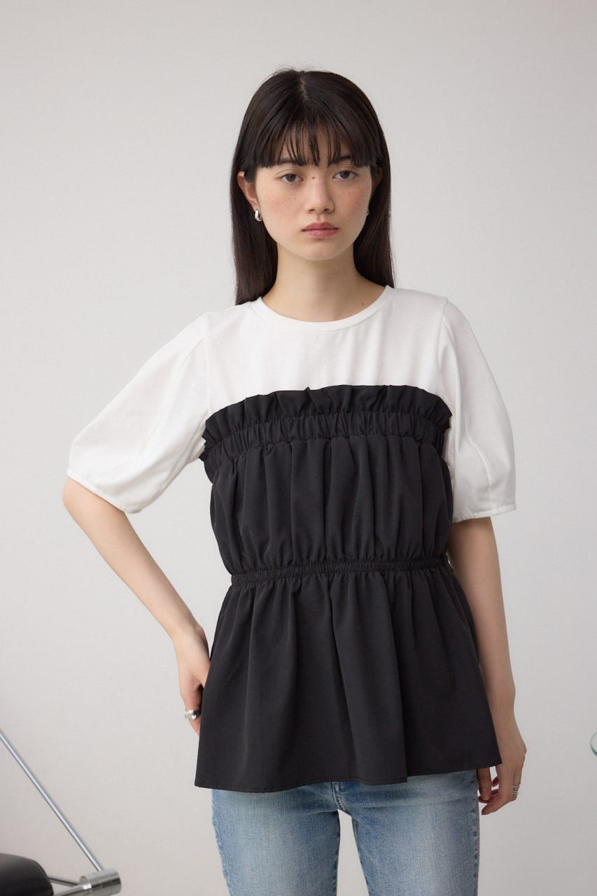 RECTO ダークブルー ビスチェ AZUL BY MOUSSY | C/T撥水ビスチェドッキングトップス (シャツ