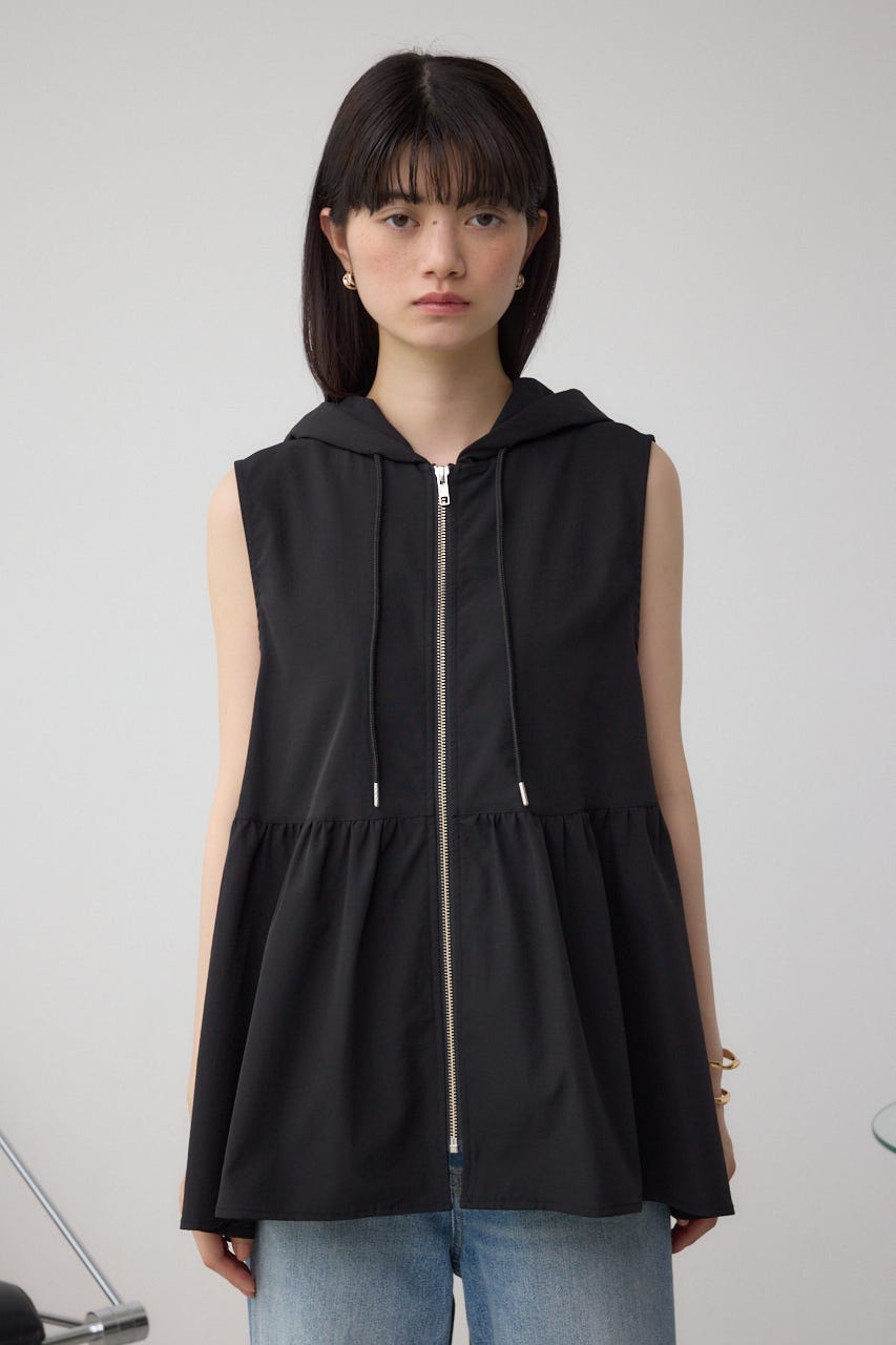 未使用　AZUL by moussy フード付きダウンベスト XLブラック 2025年最新】AZUL by moussy メンズ ダウンベスト・キルティング