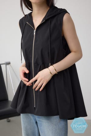 C/T撥水フード付ジップベスト