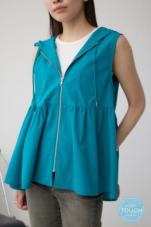 C/T撥水フード付ジップベスト