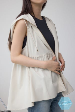 C/T撥水フード付ジップベスト