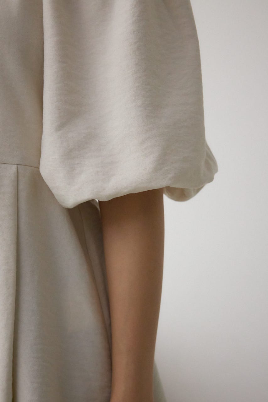 2WAYパフスリーブ配色ペプラムブラウス IVOY FREE