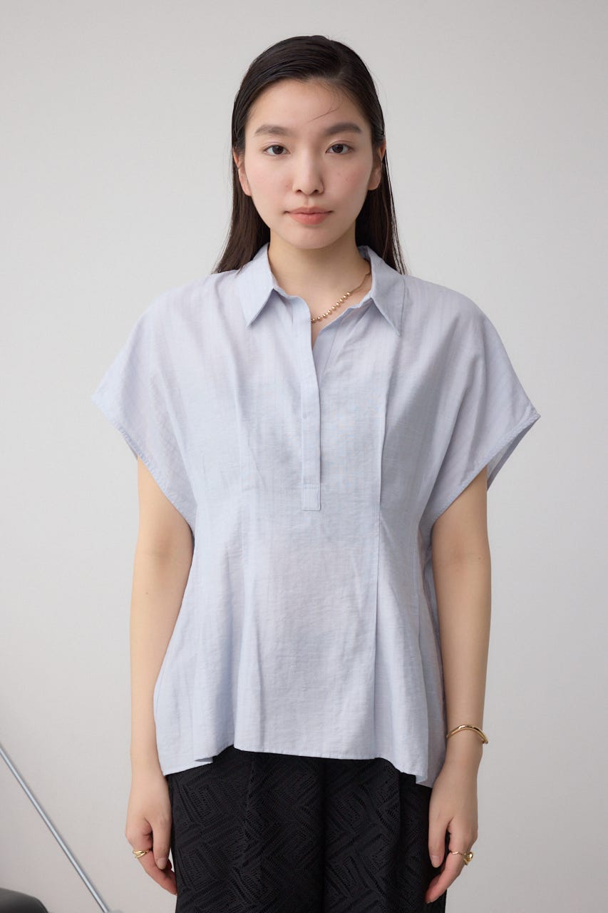 TOUJOURS ブラウス⭐︎ AZUL BY MOUSSY | タックスキッパーブラウス (シャツ・ブラウス